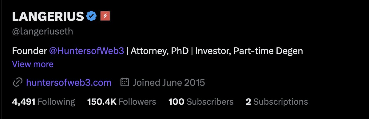 langeriuseth's tweet image. Thanks to my 100 subscribers 🙏🏻
I’m trying to follow everyone who subscribes; it adds a different sense of connection and belonging