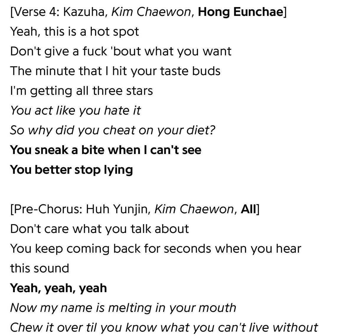 le sserafim making a song about people lying about not enjoying le sserafim is actually so iconic