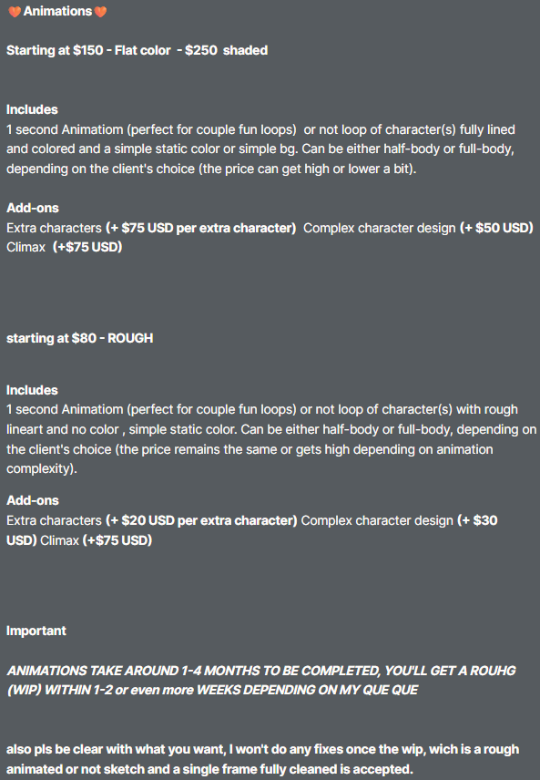 Animated commissions open ^^
Dm, discord or telegrm if interested

I'll put examples (color only for now qwq, in replies)