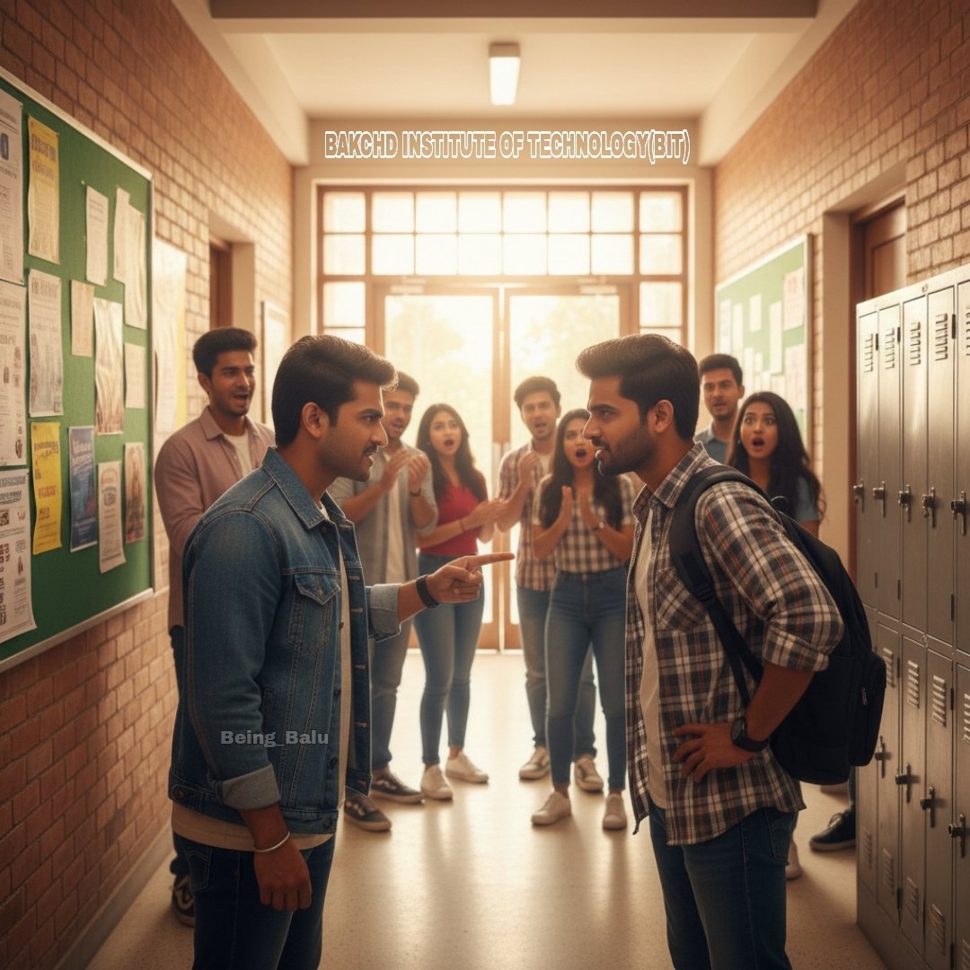 Being_Balu's tweet image. Why does every fight in school end with “Tu bahar mil!” 😭