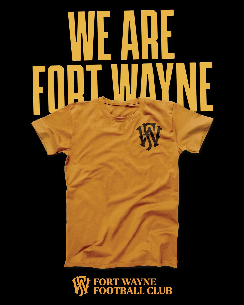 New look. New Fort Wayne Football Club merch. 
shop.fortwaynefc.com