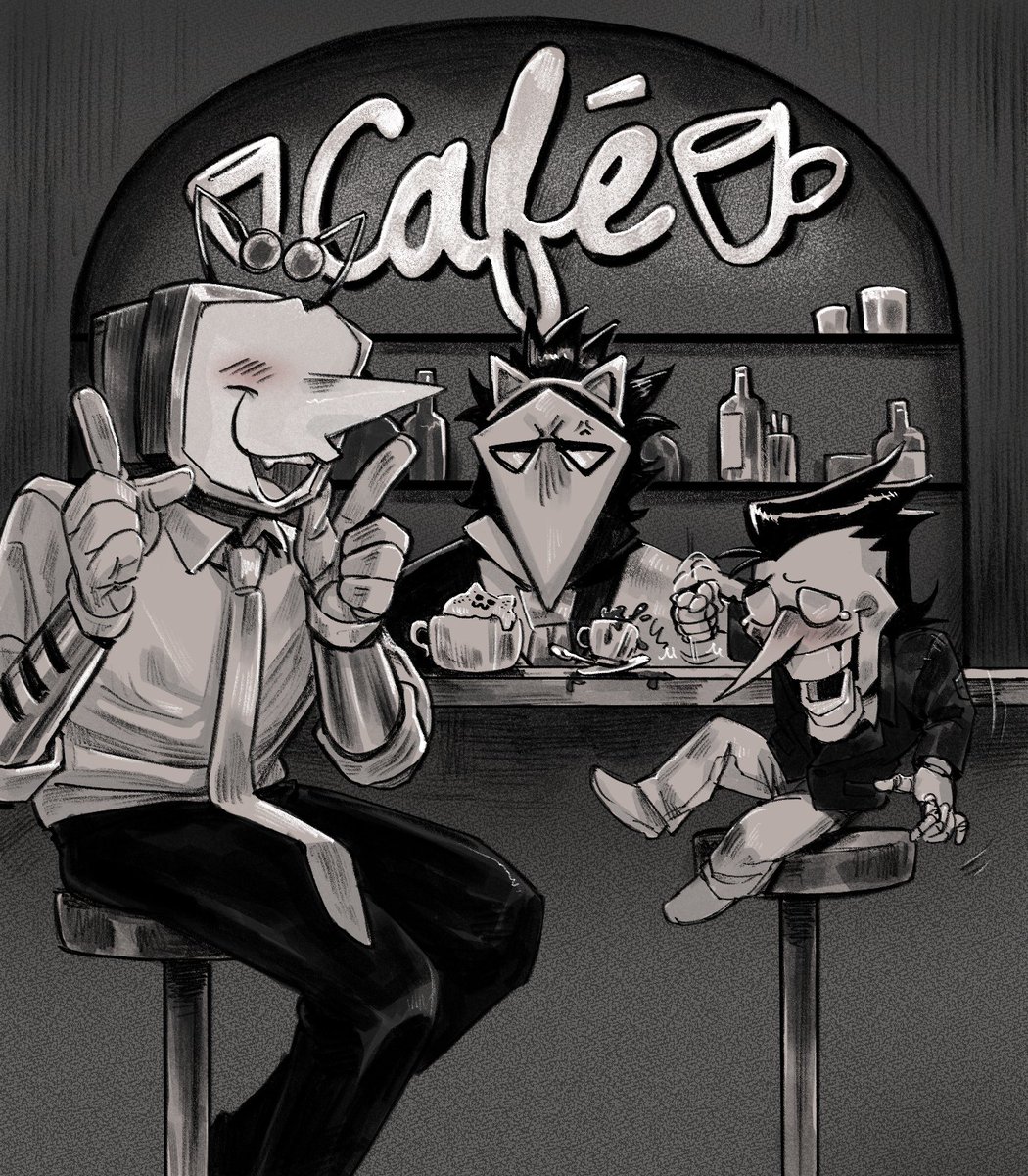 #spamtennatober Day 21 - Bonding

They're the type to bond over drinks of many kind, and make their loud, annoying humor everyone else's problem. 

#spamtenna #deltarune
