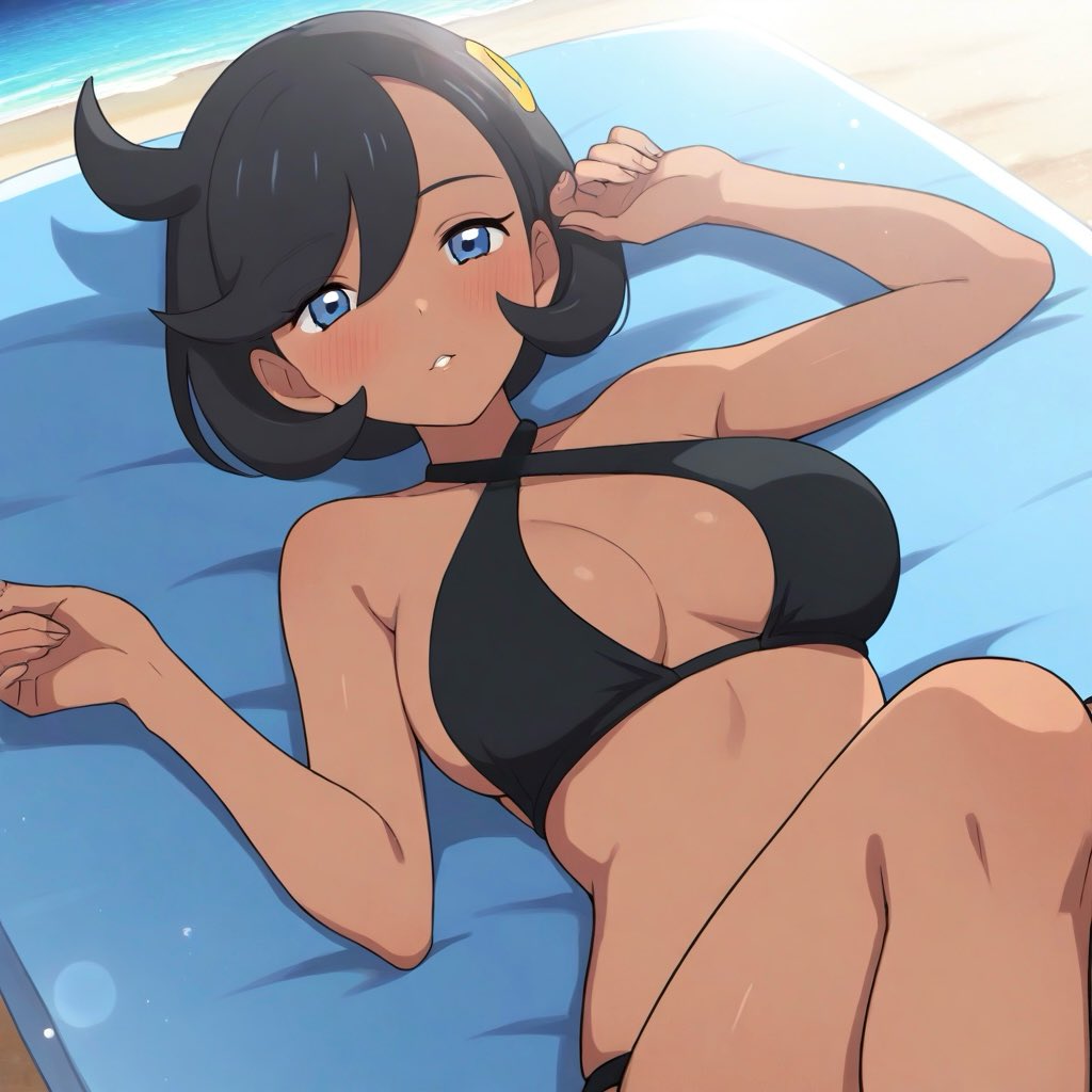 妄想:水着姿のマチエール(ポケモンZA)
（その②）

#ポケモンZA 
#ポケモンレジェンズZA 
#PokemonLegendsZA     
#マチエール
#Emma
#水着
#ＡＩイラスト