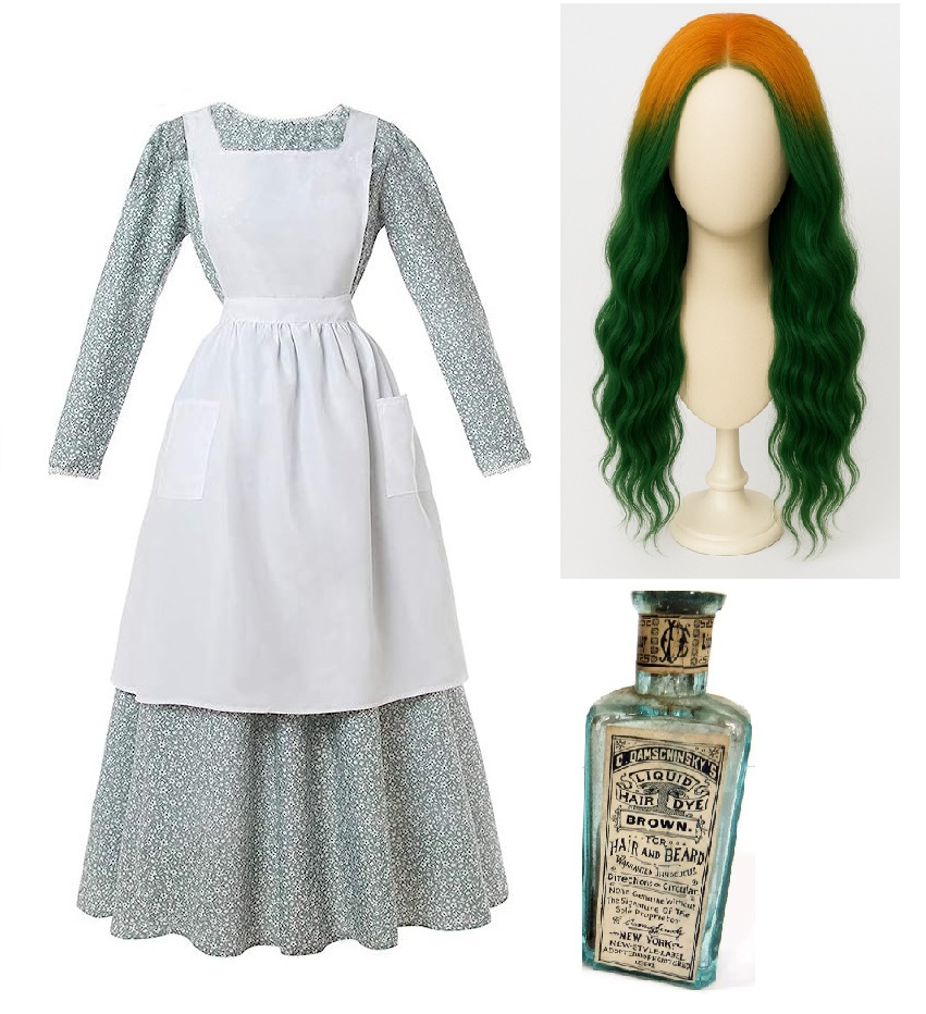 ANitpicker's tweet image. 今晩はハロウィンですね。皆さんは　#赤毛のアン のキャラで仮装するなら誰になってみたいですか？やっぱり王道のアンかしら。おさげ髪のアンも可愛いけど、私は「毛染めで髪が緑になったアン」をぜひやってみたいです。そして毛染めの瓶持って「絶望のどん底だわ」って叫びまくりたい（近所迷惑）。