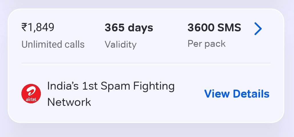 _makeanoffer's tweet image. Airtel ல நீங்க கேட்குற மாதிரி Voice only பிளான் இருக்கு.

84 days &amp;amp; 365 days பிளான் இருக்கு.

எங்க அம்மாவுக்கு இப்ப இந்த பிளான் தான் ரீச்சார்ஜ் பண்ணுனேன்.

இப்ப தான் கொண்டு வந்திருப்பாங்க போல.

செக் பண்ணி பாருங்க.