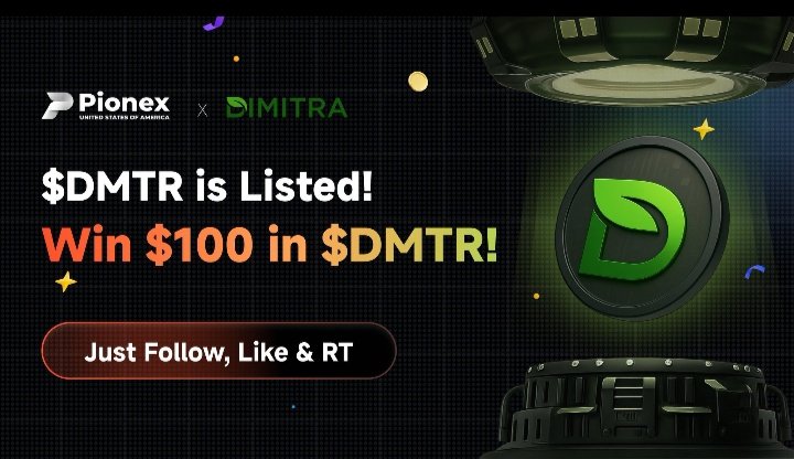 Martha56848329's tweet photo. 🚀 #PionexUS has listed $DMTR @dimitratech and opened $DMTR / $USDT trading.
Exciting opportunities to win $100-$200 for those who follow,like &amp; trade!

⬇️Trade now
https://t.co/jvbRuic2aA

#DMTR #PIONEXUS
$BTC https://t.co/sFipavKDyk
