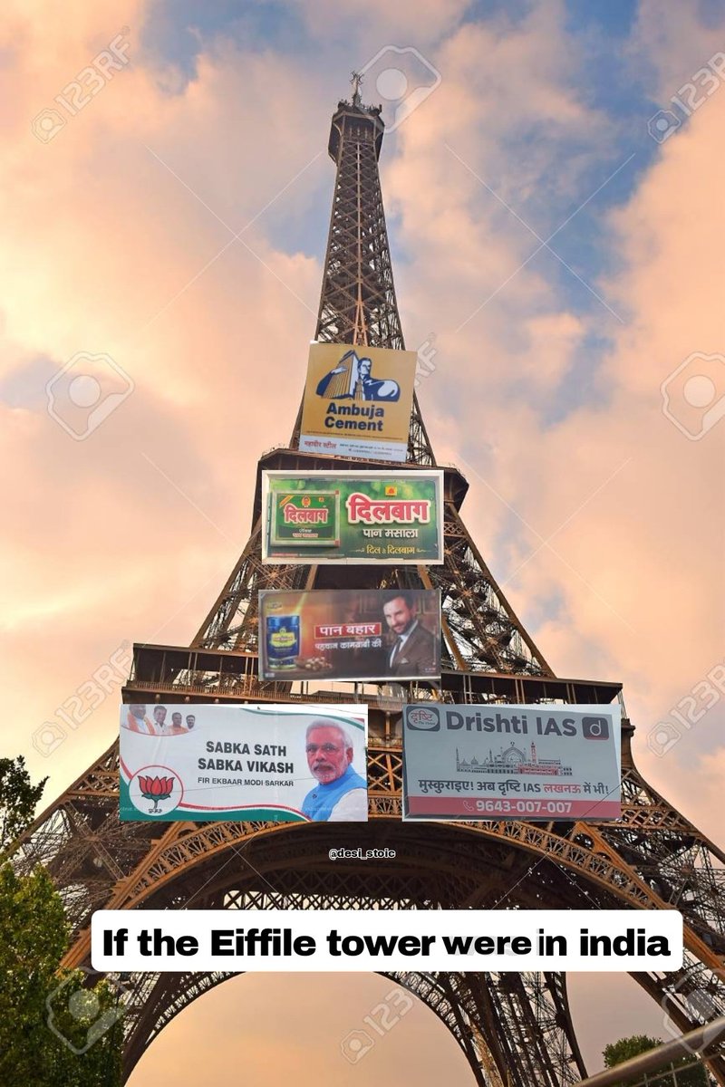 Desi_Stoic1's tweet image. If Eiffile tower were in India