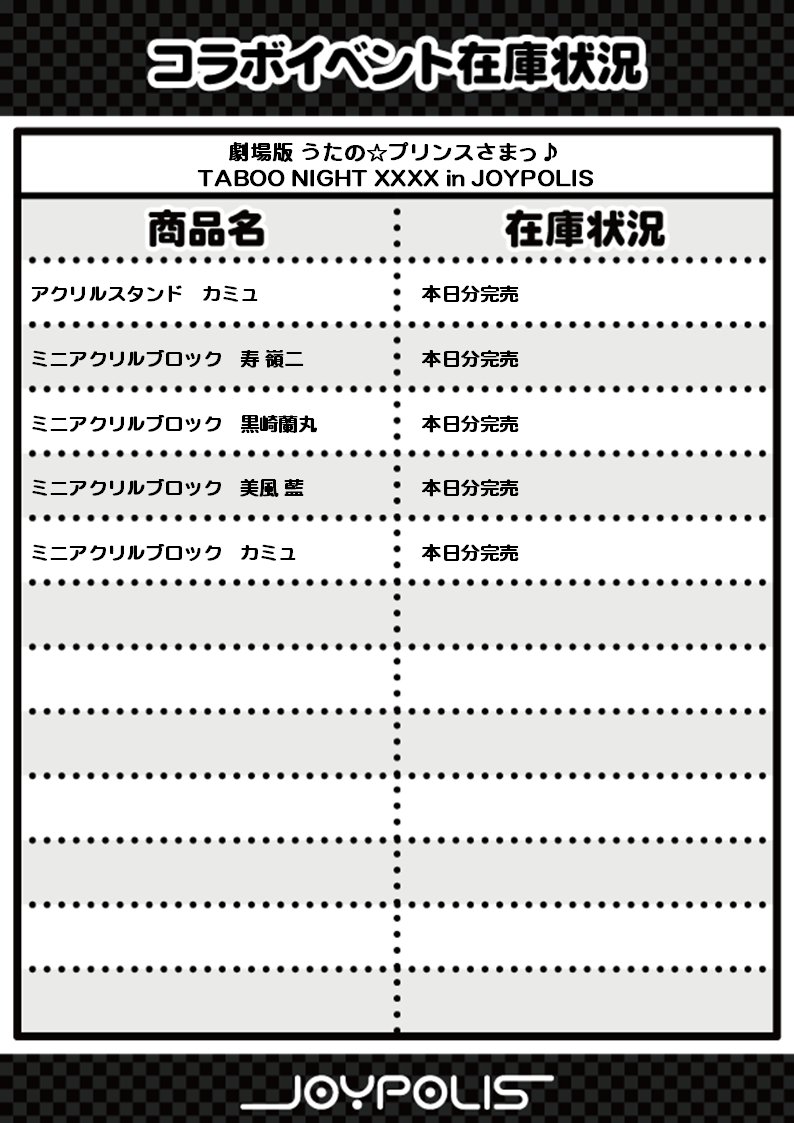 東京ジョイポリス on X