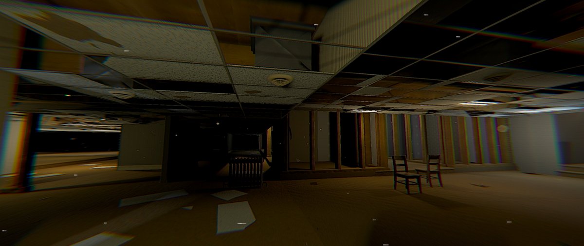 SpatialQuotient's tweet image. A dilapidated area of Level 0.