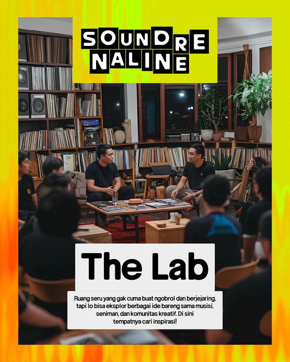soundrenalineid's tweet image. Soundrenaline 2025 hadir bukan hanya sekedar festival musik. Ini tempat dimana lo bisa berkoneksi, berkolaborasi, dan berkreasi. Dapetin full experiencenya dan cari tau apa aja yang bisa lo eksplor di Soundrenaline!