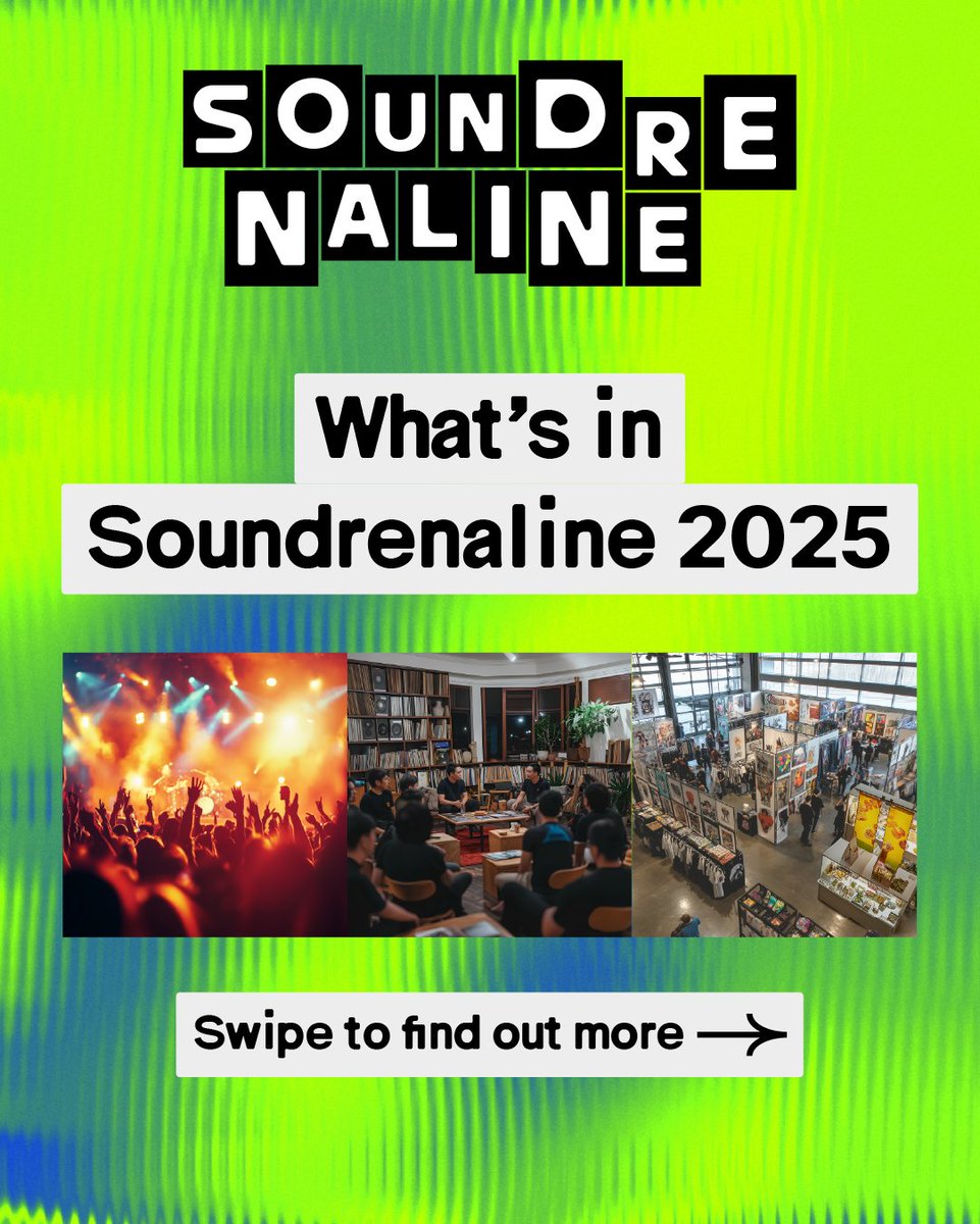 soundrenalineid's tweet image. Soundrenaline 2025 hadir bukan hanya sekedar festival musik. Ini tempat dimana lo bisa berkoneksi, berkolaborasi, dan berkreasi. Dapetin full experiencenya dan cari tau apa aja yang bisa lo eksplor di Soundrenaline!