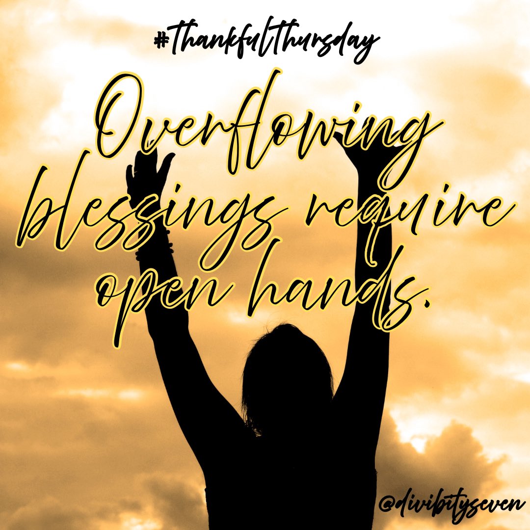 SevenDivinity's tweet image. #ThankfulThursday

You can’t receive what you’re still gripping in fear. Release the old, make room for the new, and trust that what’s coming is greater. ✨🙌🏽✨

#OpenHands #OverflowSeason