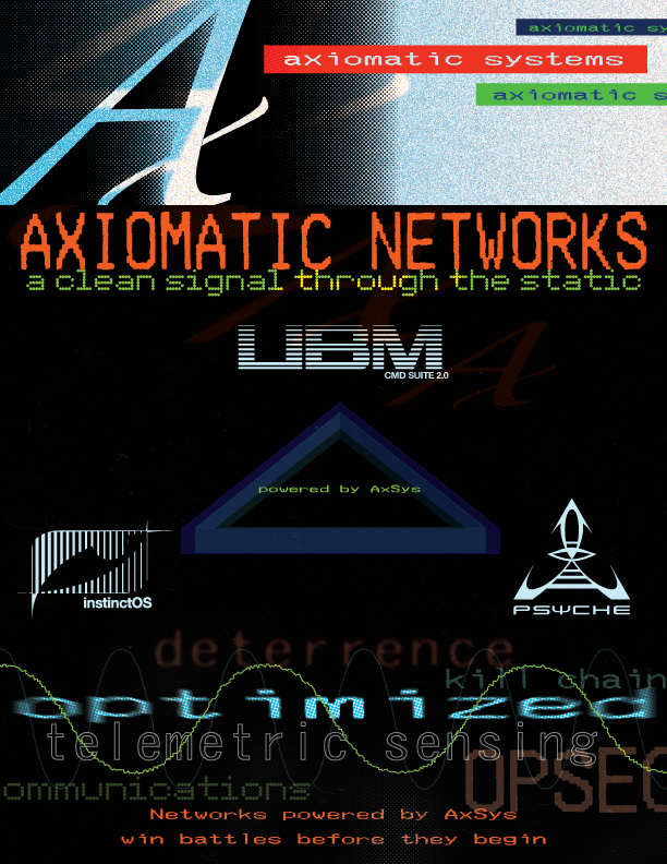xerox_proxy's tweet image. AXIOMATIC NETWORKS // A CLEAN SIGNAL THROUGH THE STATIC