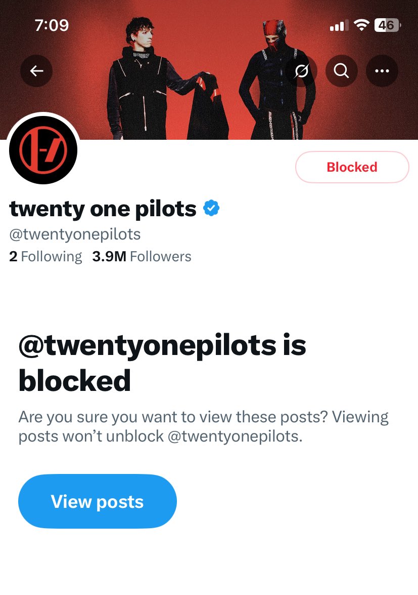 5sos isn’t coming to houston so i blocked twenty one pilots because they didn’t come to houston either