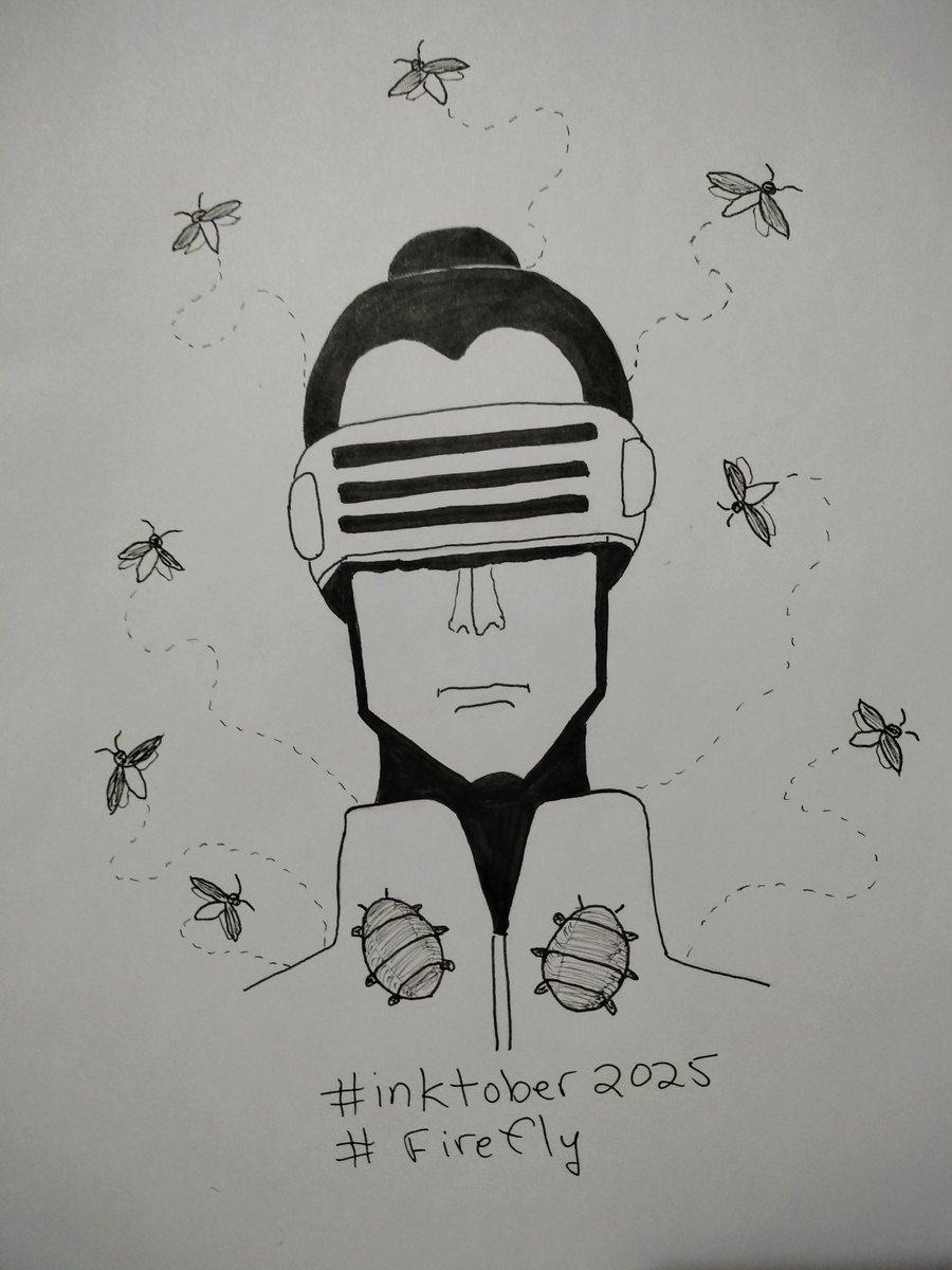 MillieNan's tweet photo. #Inktober2025 #firefly https://t.co/CiEBFVA6XY