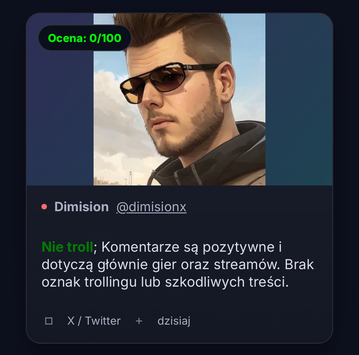 Dimisionx's tweet image. Positive gaming vibes czy coś 😎