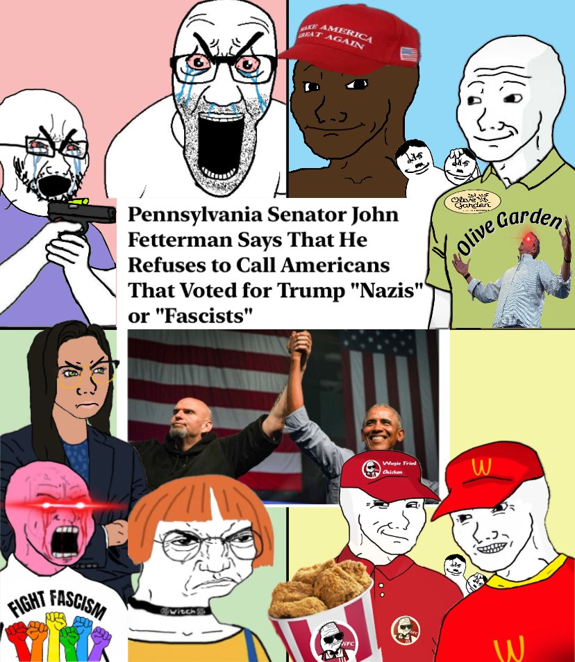 Democratic Senator John Fetterman says that he refuses to call fellow Americans who voted for Trump “Fascists” and “Nazis”