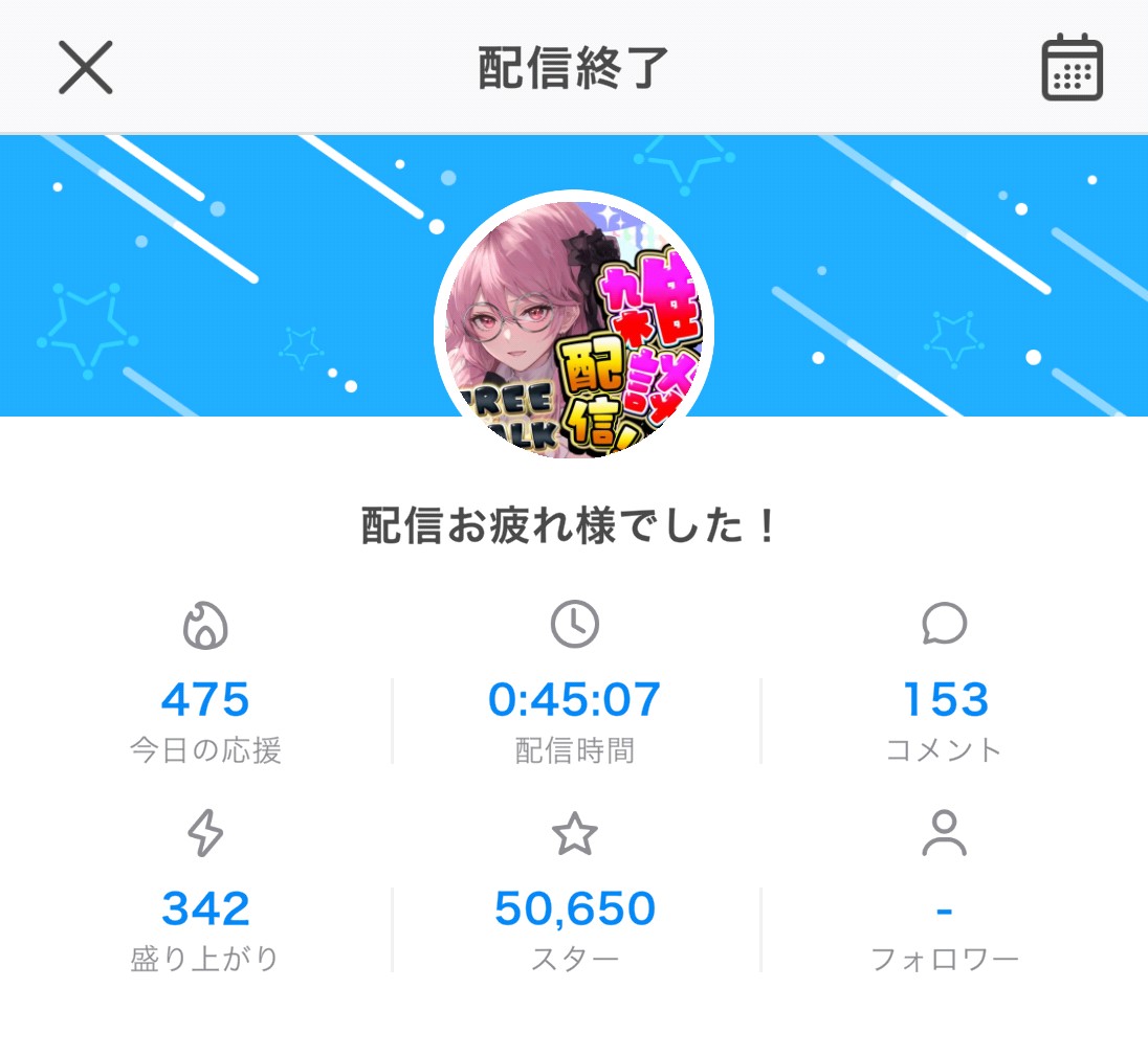 10月24日朝枠配信のご視聴をありがとうございました! 個性的なライバーさんやリスナーさんがいますよね(*^^*) 自分に合った方が見つけられると嬉しいですね✨ それではまた次回の配信でお会いしましょうにゃん🐱