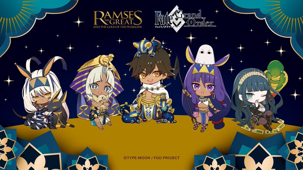 #ラムセス大王展 とスマートフォン向けFateRPG「Fate/Grand Order」
 のコラボグッズ販売がまもなく終了😱!!
 
 描き下ろしミニキャライラストを使用した
グッズがご購入いただけるのは
10月31日（金）12:00まで。

最後までお見逃しなく！
 ※再販はございませんので、あらかじめご了承ください。