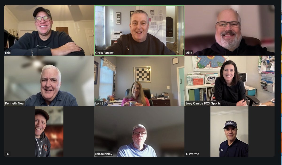 CharlottePlanC's tweet image. Strong turnout today for our October zoom with an early morning start. Fun topics including ➡️ NBA opening night, concerts, NFL, World Cup, CFB, PGA, racing &amp;amp; much more. #CharlottePlanC 🏀🎶🏈⛳️⚽️🏎️