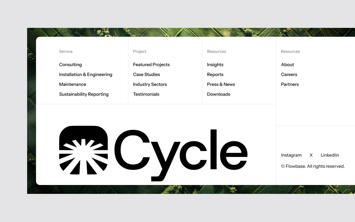 Flowbaseco's tweet image. Footer Component for @figma @webflow 🦶

flowbase.co/components