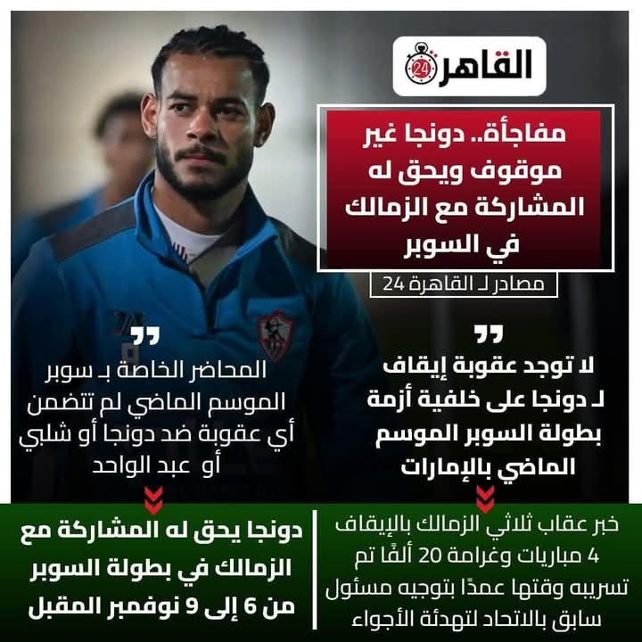 #أتحاد_الأوساخ

أقسم بالله رغم انى عارف ان دونجا 
لن يستطيع دخول الامارات ،

لكن لما شفت الخبر سألت نفسى 
منتظرين مصر تتقدم وهؤلاء 
خارج السجن ،

والله لن ينصلح حال مصر 
بدون حبس كل هؤلاء المسئولين 
وقتها من بعدهم سيحترم هذا الشعب .

#اشرف_صبحى 
دمر كورة القدم فى مصر ✋