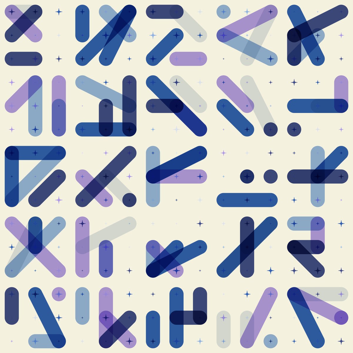 senbaku's tweet image. こないだ書いたコード、やっぱりとってもかわいいな。
#p5js