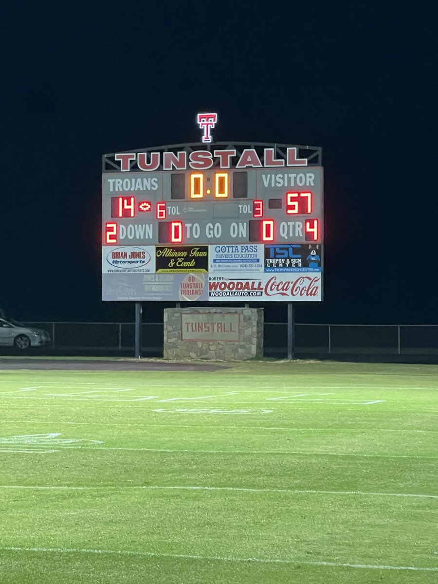 JV won 63-14 tonight against Tunstall.  #Warriors.