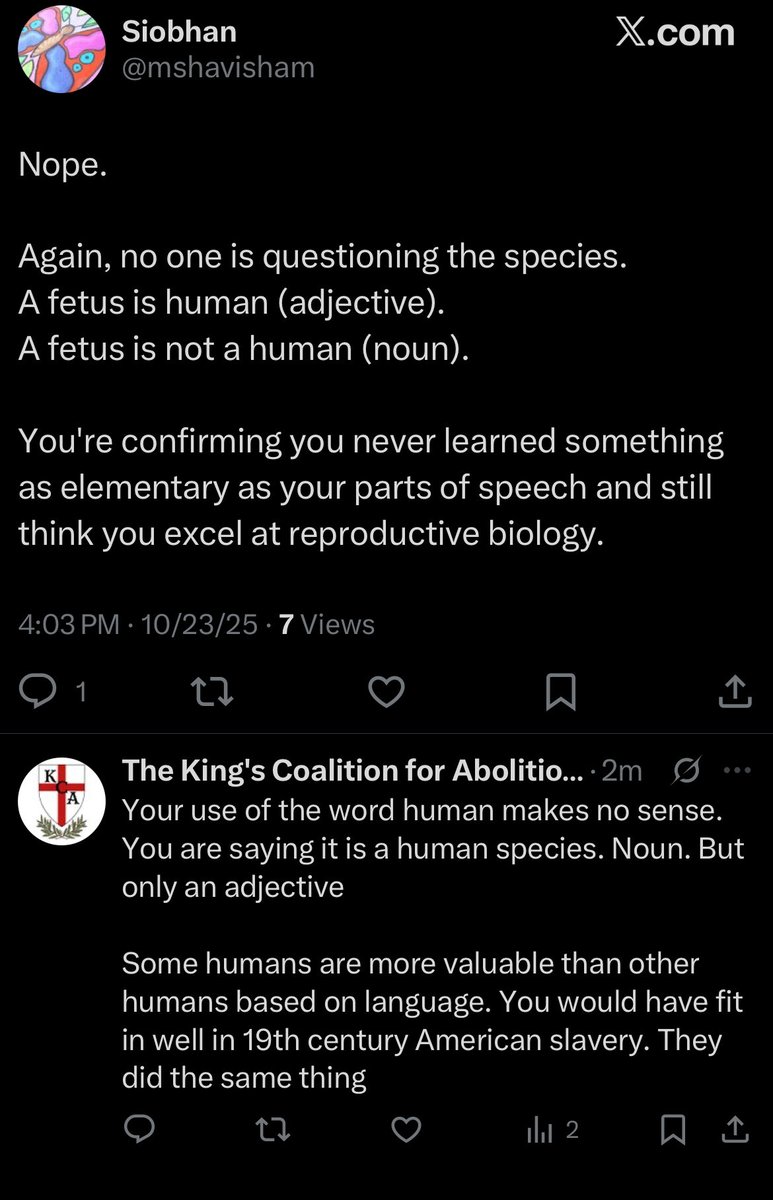 Has anyone heard the argument of human, the adjective, and human, the noun?
Context 👇🏻 👇🏻👇🏻