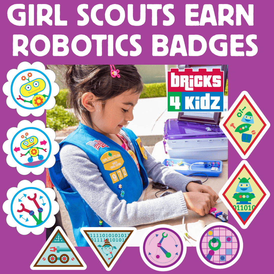 B4kPugetSound's tweet image. Did you know your girl scout troop can earn official Robotics Badges with a fun and exciting Bricks 4 Kidz workshop?
For more info and too book a workshop, visit bricks4kidz.us/washington-pug…
#GirlScouts #GirlScoutsOfWesternWashington #RoboticsForKids #STEMForGirls #STEAMForGIrls