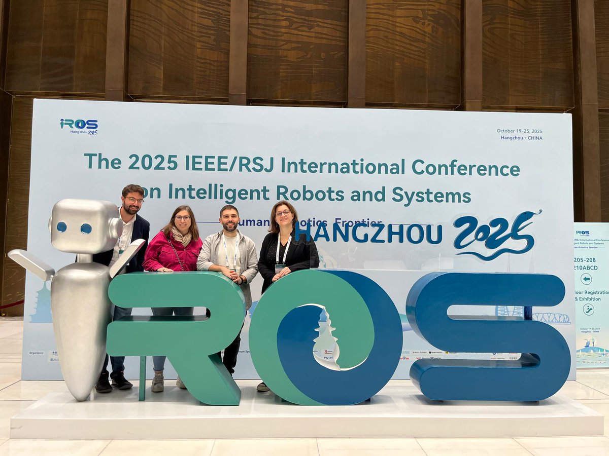 IRI_robotics's tweet image. 📢  This week, we are participating in the IEEE/RSJ International Conference on Intelligent Robots and Systems @IROS2025 in Hangzhou #China 
📸 (IRI researchers right-left): @JuliaBorrasSol, @DavidBMulero and @anaisgarrell 
#IRI #IROS2025 #IROSHangzhou