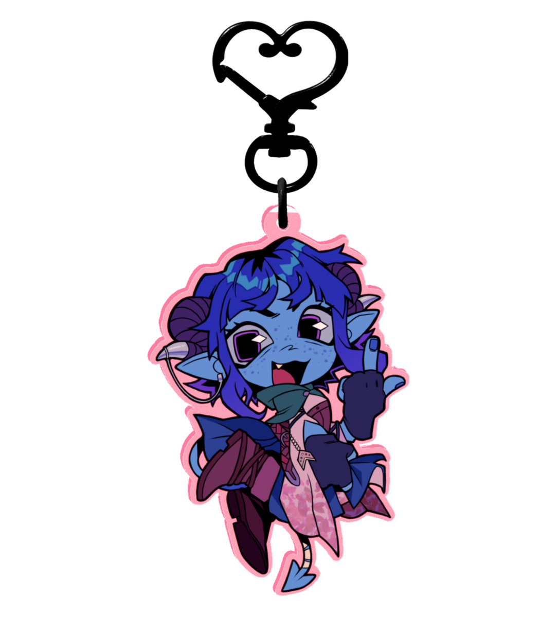 kidciitrix's tweet photo. i apologize for keychain posting so much recently i’m having so much fun making them…!!! 
jester keychain in preparation for m9 next month heheheh 
[ #CriticalRole #CriticalRoleArt #jesterlavorre ]

link: https://t.co/EcVgoNESAU https://t.co/hHsfsmzbIH