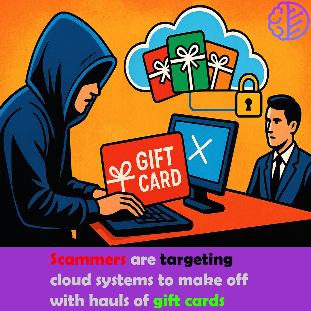 ProgresiveRobot's tweet image. 🎁 Hackers are stealing gift cards — not data.
A Moroccan group called “Atlas Lion” used phishing & cloud access to swipe untraceable cards for years. No malware. Just social engineering.
#CyberSecurity #Phishing #GiftCardFraud #AtlasLion #Unit42