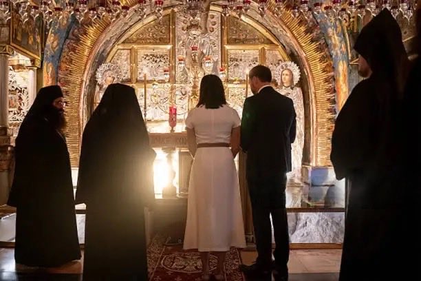 Pray for Usha. That sweet woman, raised Hindu, just had an up-close encounter with the mystery of the Resurrection. Don’t attack her. Don’t lament her religion. Just pray for her. Imagine an entire nation of Christians praying for the conversion of just one woman. God will hear.