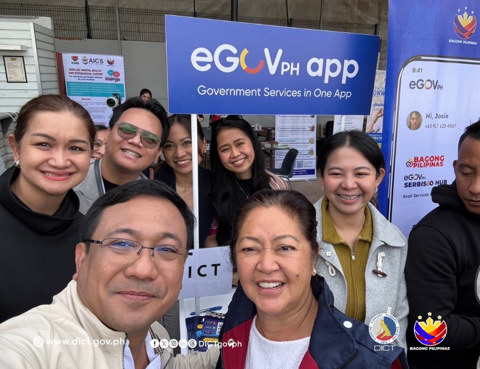 DICTgovph's tweet image. Serbisyo Caravan: OFWs sa Rome, Ramdam ang Serbisyong Digital ng Gobyerno!

Basahin: web.facebook.com/share/p/1A9oJF…

#DICT #eGovPHApp #OFW #Rome #Italy #WalangMaiiwan #DigitalBayanihan