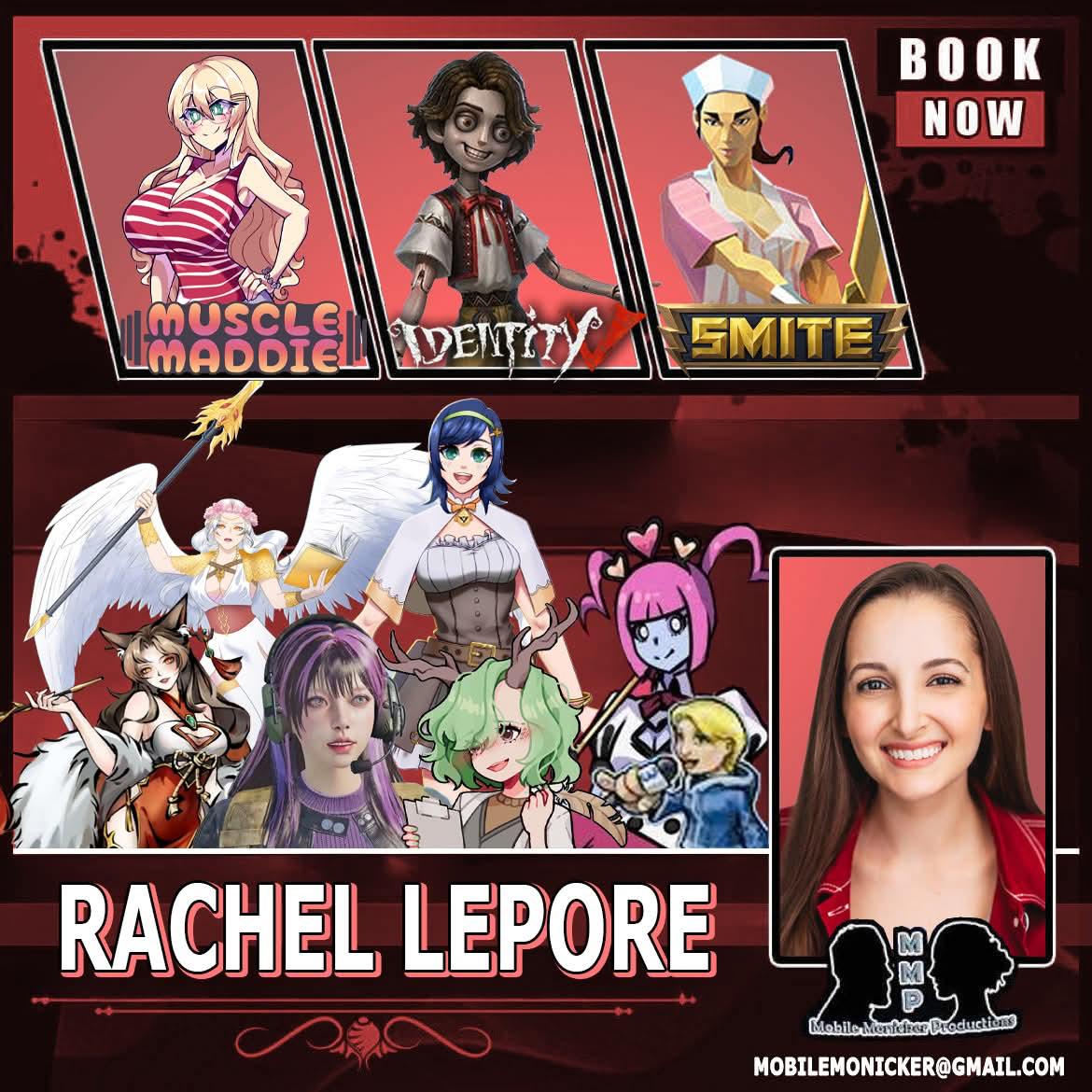 Rachel Lepore is now available for bookings! Tag some events and tell us where'd you like to see her next! 
Email: MobileMonicker@gmail.com 
#Outlier  #GalesofNayeli #VanguardofAvias #HappyLittlePaws #AlLimit #RunFromMummies #OnceHuman #underthefalsesky  #DoomsdayParadise