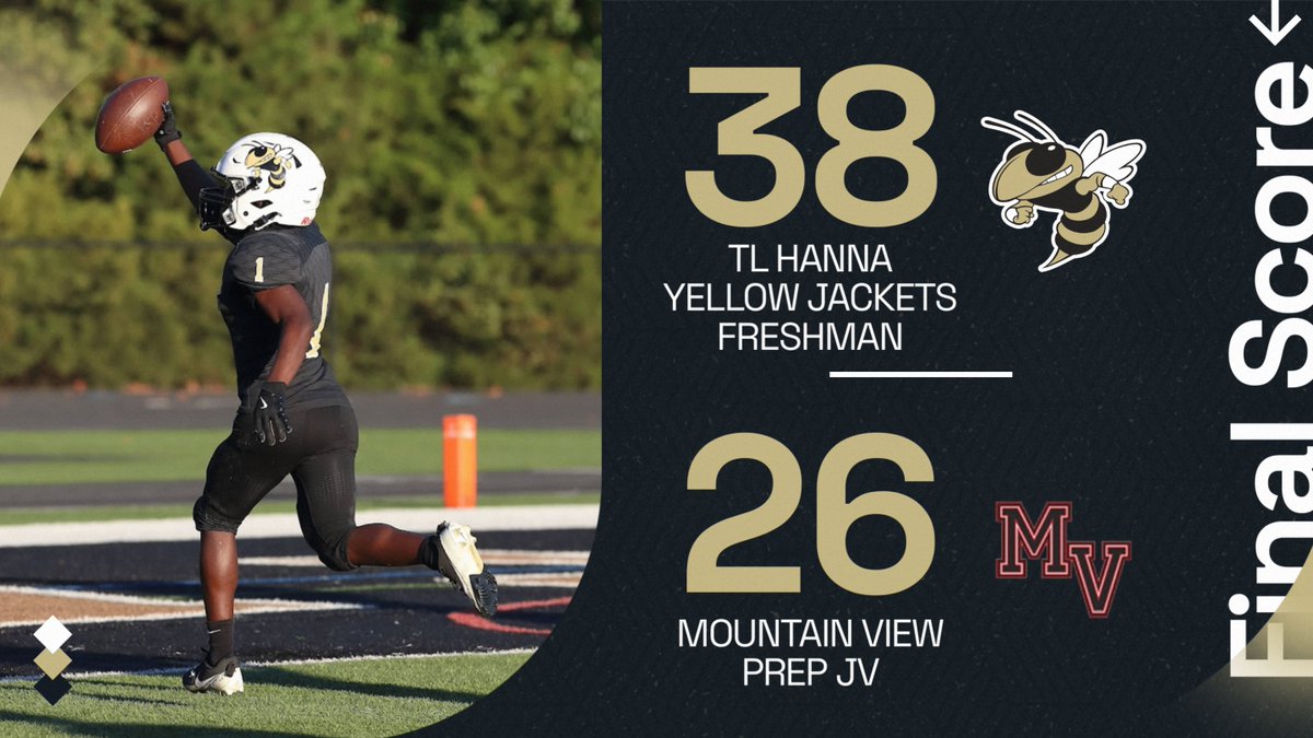 TLH 9th Grade beat Mountain View. Dylan Burton threw 2 TDs to Camden Youngblood &amp; Ryder Bell. Amorion Rice, Adam Greer, &amp; Braylon Crosby all scored rushing TDs. Isaac Clardy kicked a 30 yard FG &amp; Filip Gorczyca had perfect placement on kickoffs all night. <a href="/TLHanna_AD/">Thomas Bell</a>