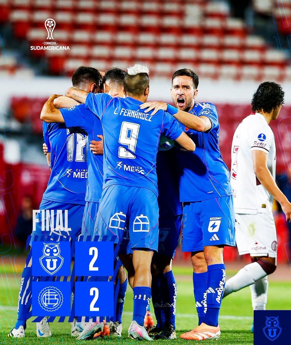 Porque si no se sufre no es la U...
Todavía quedan 90 minutos, vamos la U.
#Sudamericana #UdeChile #VamosLaU #CopaSudamericana