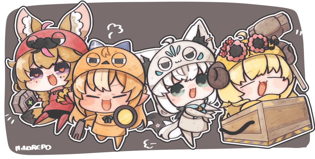 repo楽しみ🙌
#バカタレサーカス
#絵フブキ #つのまきあーと
#絵まる #しらぬえ