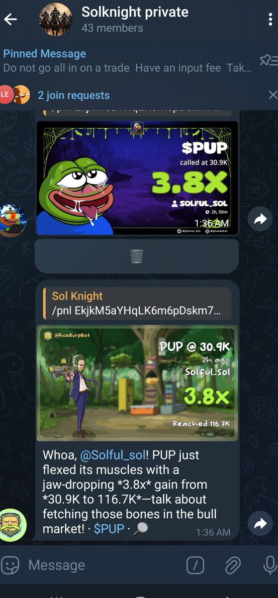 3.8x 

$PUP 

/pnl EkjkM5aYHqLK6m6pDskm7cWAbbTnJUwTDHkcQrc2pump

#Solana #Memecoin