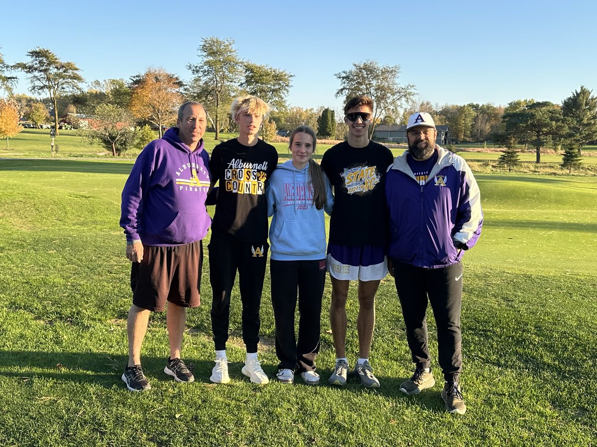 What a fun night at Oelwein a school record, PRs or SB by all the girls all finishing under 24:00 and finished 8th as a team.  Boys all 19:30 or better all PRs and 4th as a team.  The definition of a team! 3 State Qualifiers ⁦<a href="/AlburnettSports/">Alburnett Athletics</a>⁩ ⁦<a href="/AlbBoosterClub/">Alburnett Athletic Booster Club</a>⁩