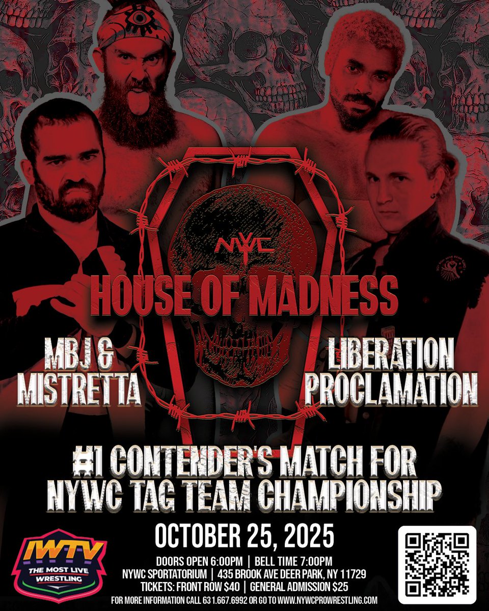 This Saturday I reluctantly team up with <a href="/manbunjesus/">MBJ</a> to end the existence of Liberation Proclamation.

Tickets available at nywcprowrestling.com 

Live on <a href="/indiewrestling/">IWTV</a>
