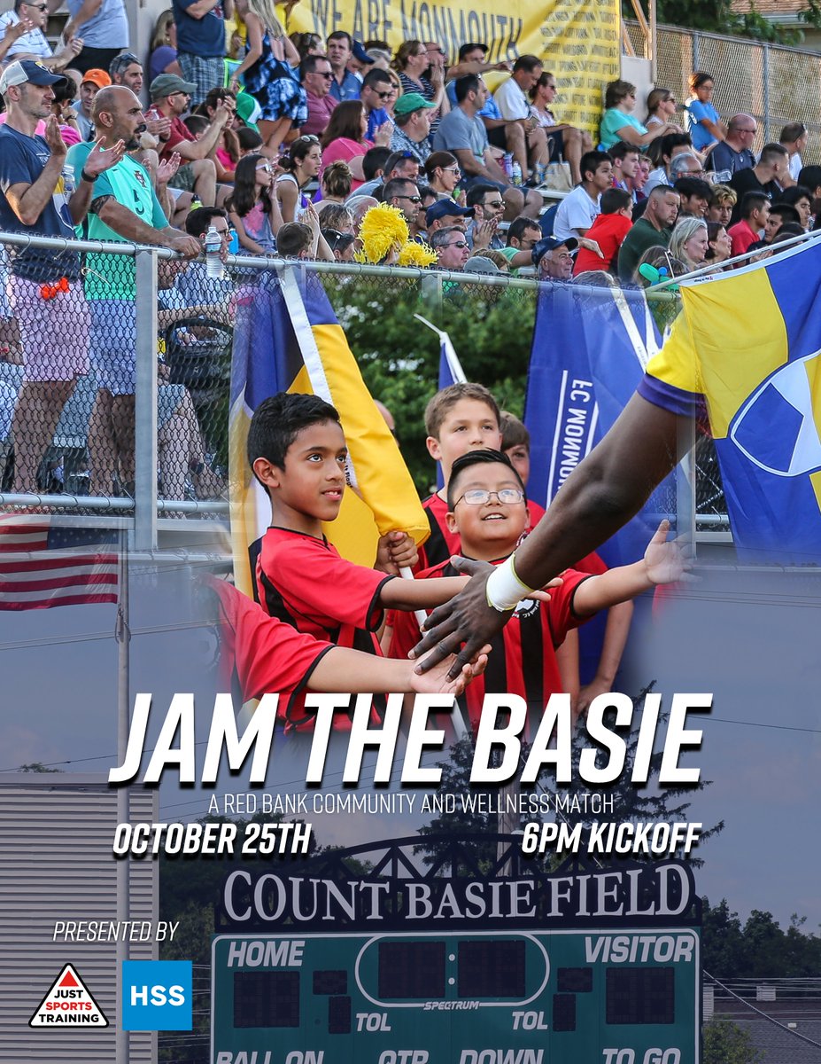 ⚽Jam the Basie is happening this weekend!

Join in at Count Basie Park in #RedBank for a community &amp; wellness match with <a href="/FCMonmouth/">FC Monmouth</a> featuring soccer action, family-friendly entertainment &amp; more!

For tickets: 👉bit.ly/49kjDNx
