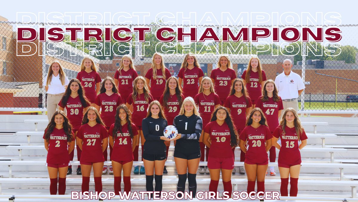Girls soccer beat #5 Teays Valley, 4-0, and are District Champions! 🦅
#WE 
#Watterson
#Eagles