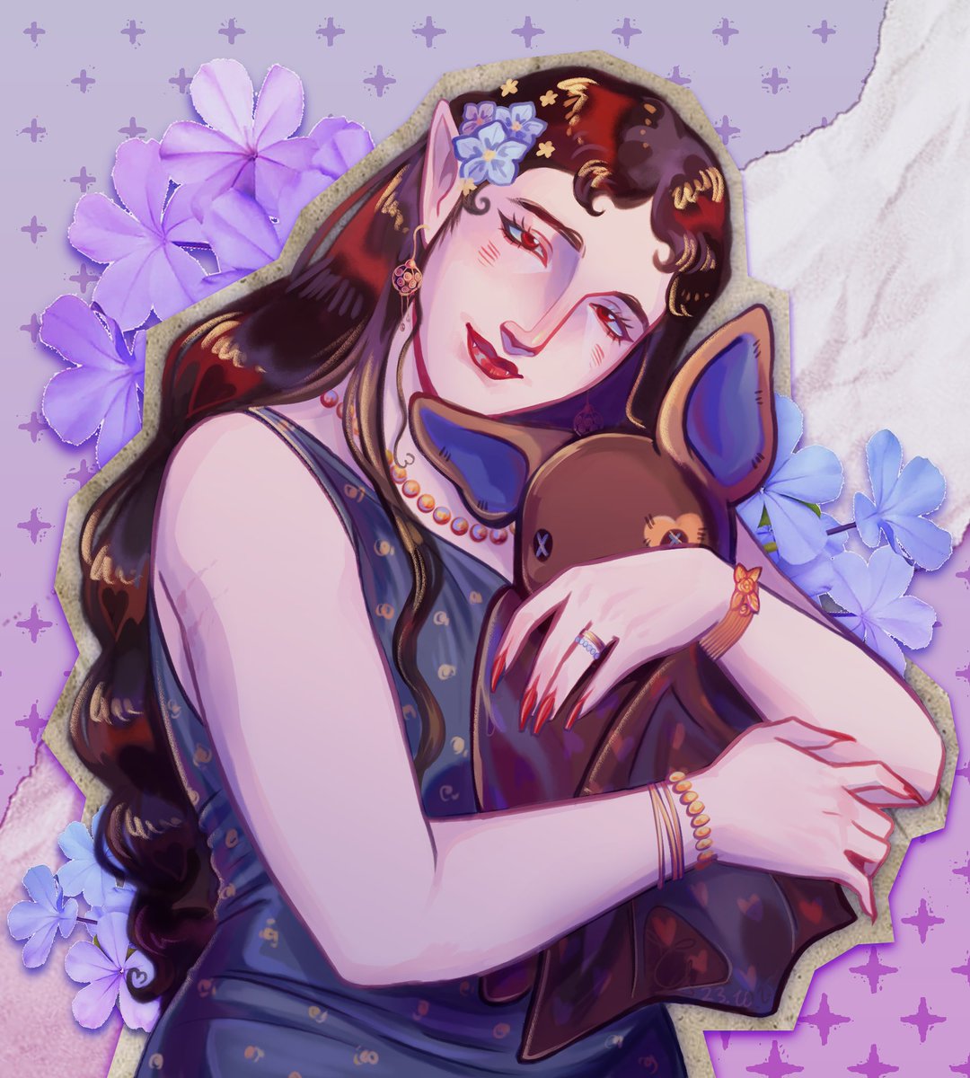 Charm_0_mille's tweet image. Luna y su peluchito
#octwt #ocart