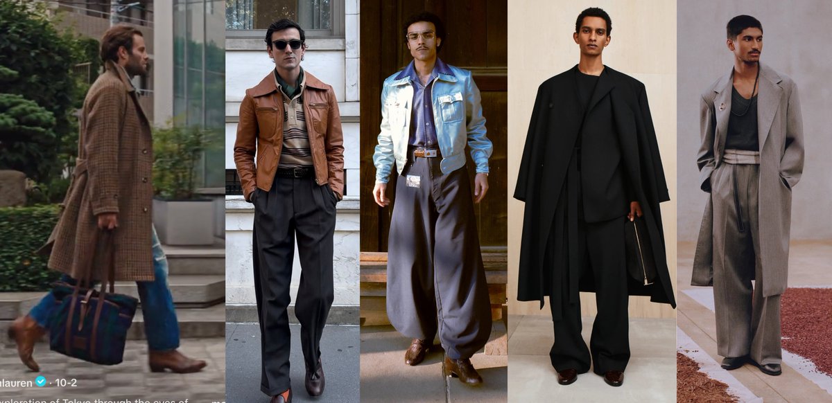 What I see happening:

A widening divide in men’s aesthetics into a long-tailed distribution.

At the head, you have 70% of guys, mostly 30+, dressing within a narrow band of mainstream variables. Dadcore: optimized for comfort, convenience and practicality. Low-rise, slim-fit