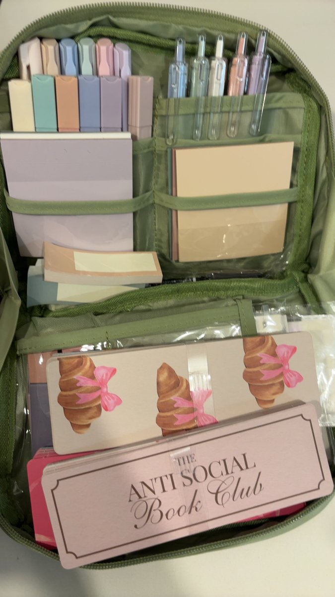 CodingIncloud_'s tweet image. My kit for annotating my books. I love my books. 💕🎀