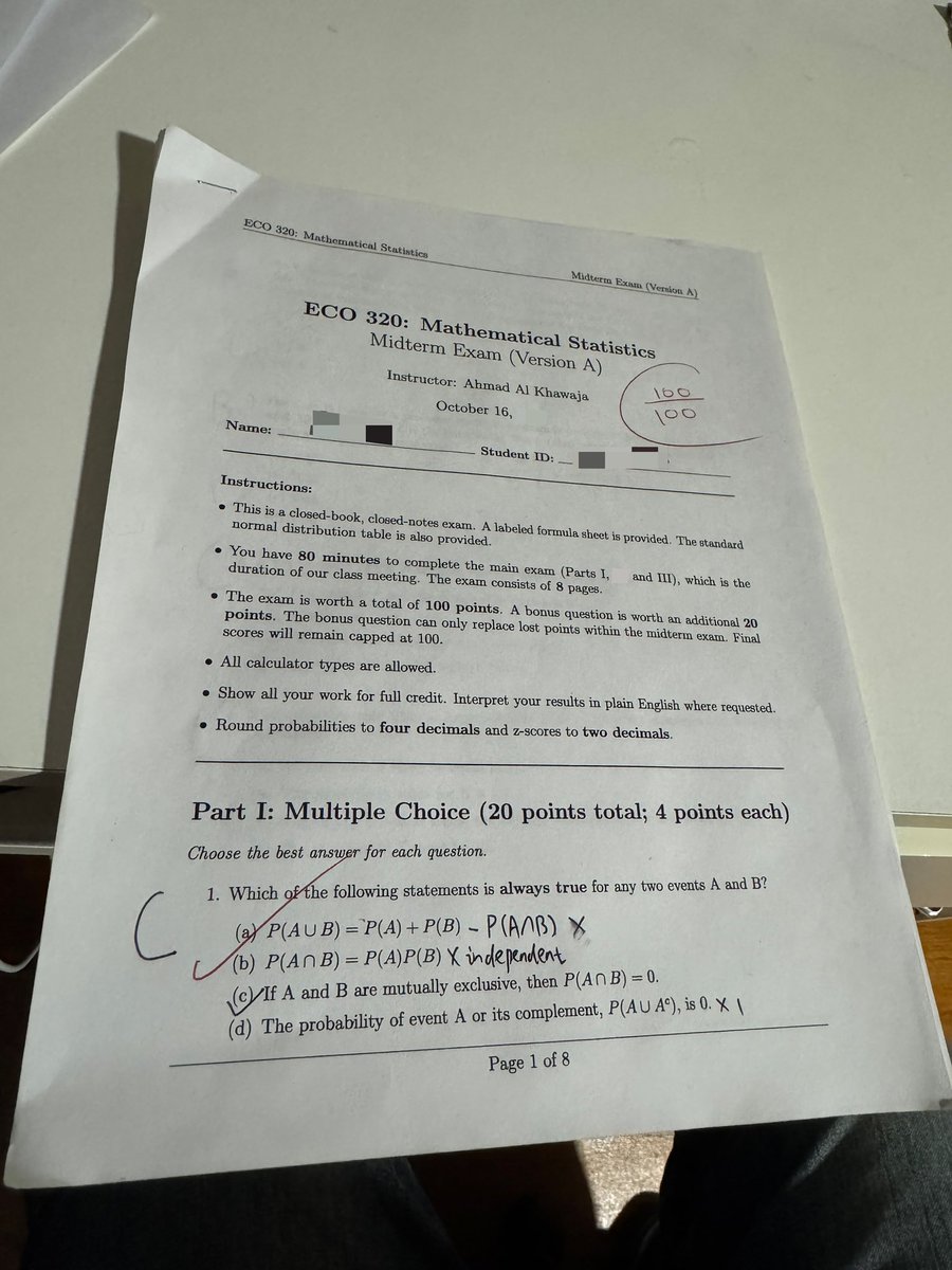 imLetITFly's tweet image. 我的数学有救了，感谢划重点的好教授，毕业有望啦🥺

本来觉得来美国读书了终于可以舒心发展计算机了，结果我每学期都在和数学作斗争😖
感觉课外技术退步了很多，以后慢慢来