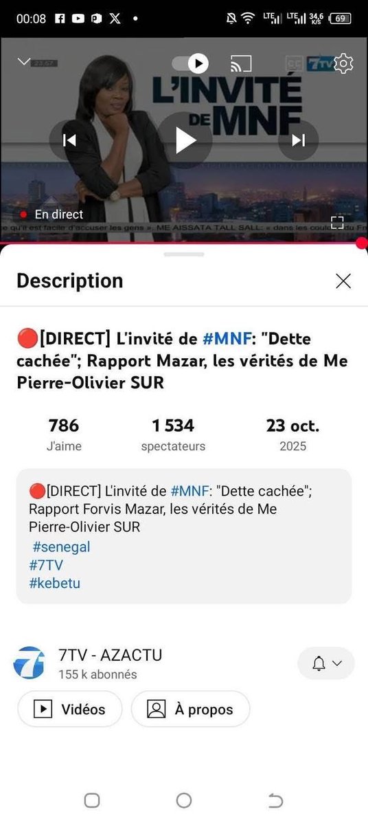 pacoamina85's tweet photo. Émission sur commande, MNF a acheté des vues pour se donner un crédit qu’elle n’a pas . @Macky_Sall a t’il déboursé de l’argent volé ? . @7tvOfficielle 🤣 https://t.co/MChWkhUzlS