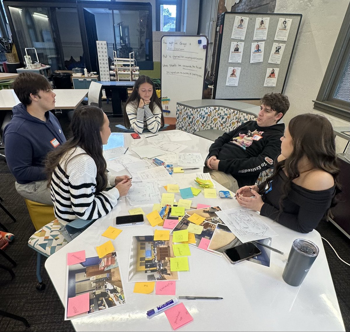 MrsWhitney17's tweet image. An inspiring day at @Fluxspace w/ our amazing friends @Rachel_McVeagh & @WhitakerErin Our @southallegheny students explored how color, light, space & comfort impact learning, then began designing a new music/chorus room for our building! Student voice + creativity=amazing ideas!